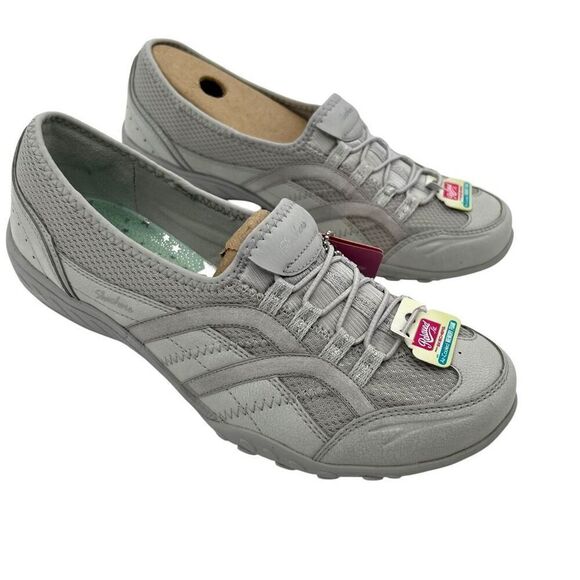 Skechers Women's Relaxed Fit Slip On Sneakers Light Gray Size 8.5 - Picture 5 of 12